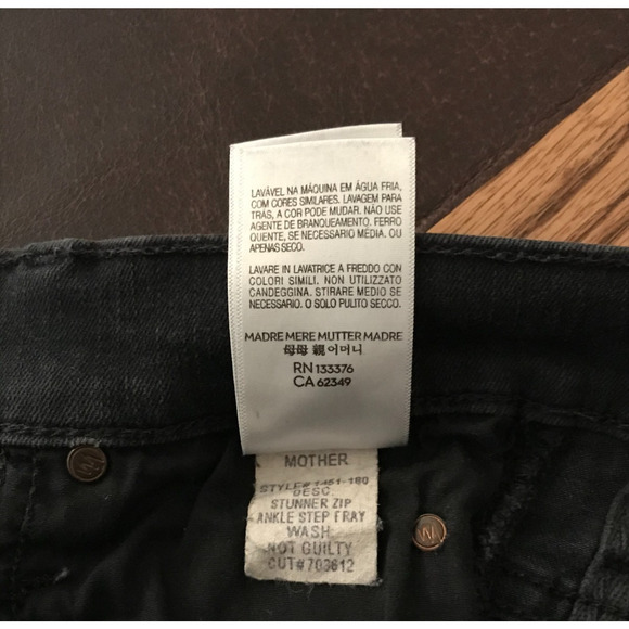 Mother Stunner Zip Ankle Step Fray Not Guilty Wash Jeans - Size 26 - Picture 13 of 13